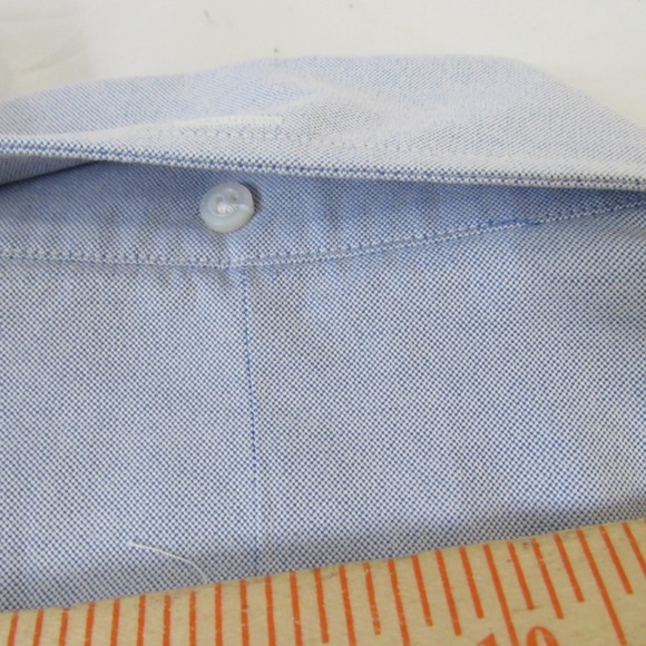 Thom Browne Men's Classic Blue Oxford Shirt Grosgrain TB00 S - Picture 14 of 15